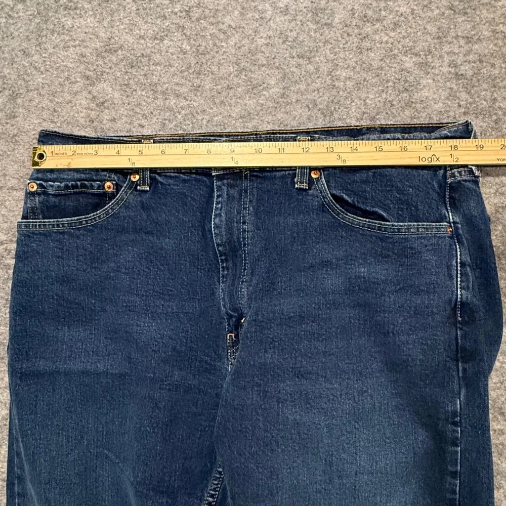 Levi's 505 Regular Fit Mens Jeans 38x29 Tailored Dark Wash Blue Denim 00505-1455